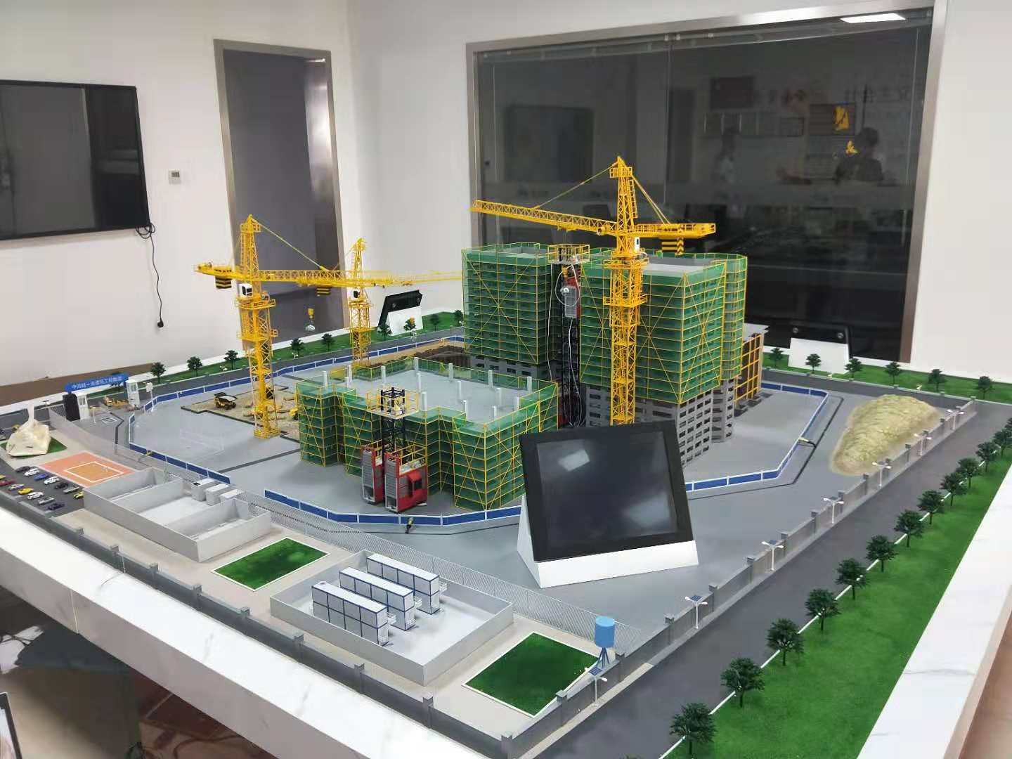金湖县建筑施工场景模型